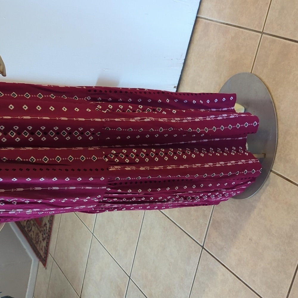 Introducing the Tribal Bohemian Burgundy Maxi - Your Ultimate Versatile Piece! - Picture 7 of 11